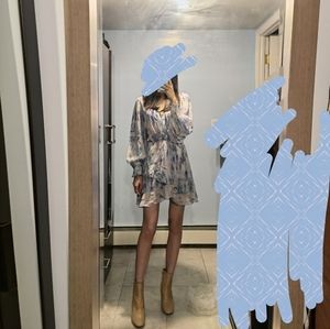 Topshop real leather beige heeled ankle booties